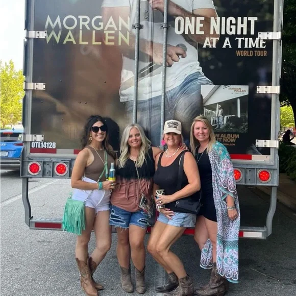 Western Fringe Turquoise Cross Body Bag - Picture 2 of 4